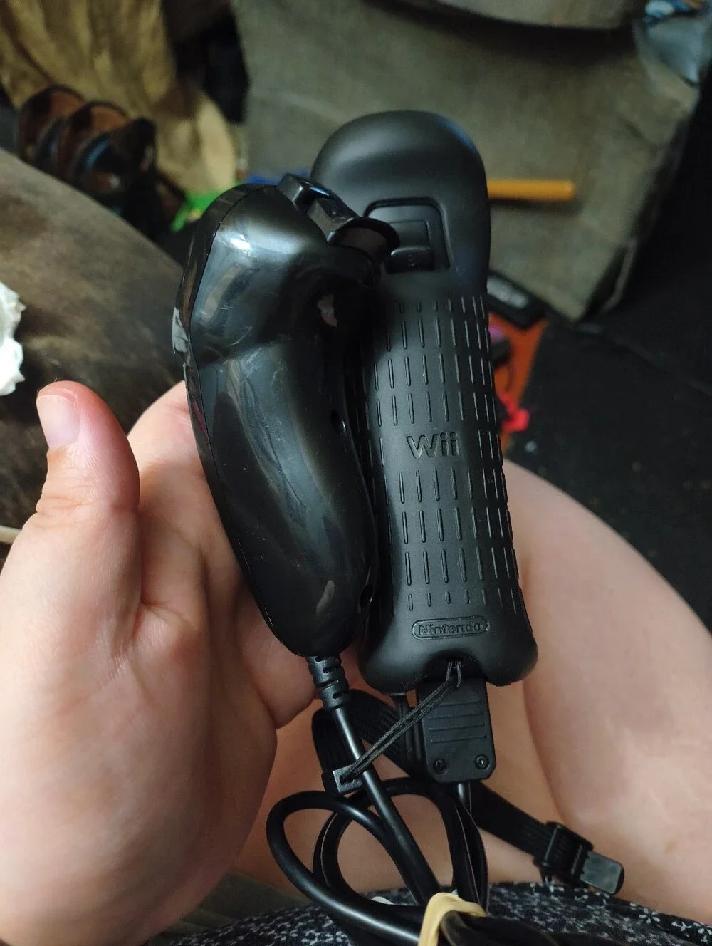 Nintendo Wii Remote Plus Motion Controller - Black Tested W/Nunchuck
